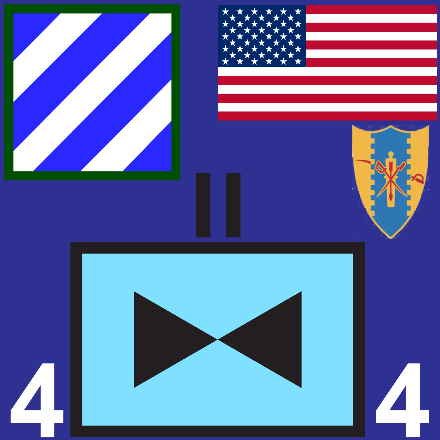 BLU 4-4 CAV (R) short v1